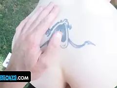 Grote mammen, Pijpbeurt, Sperma, Hd, Gezichtspunt, Roodharige vrouw, Zoon