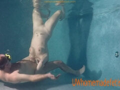 Kinky MILF under water sex
