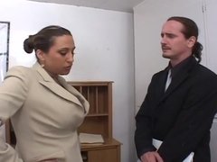 Hot Secretary Titty Fucks Big Dick