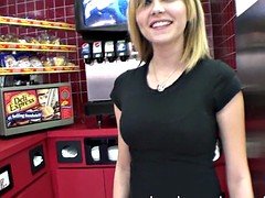 素人, ブロンド, 大学生, 裸, 公共, ティーン