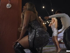 New Year interracial sex with Breyana Moore