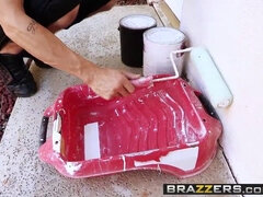 Brandi Love & Chris Strokes get down and dirty in the Brazzers Mommy Got Boobs scene