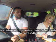 Fake Driving School - Big Facial Finish For Posh Examiner 1 - Katy Jayne