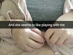 Cheating wife in role play story with cuckold subtitles - Milky M
