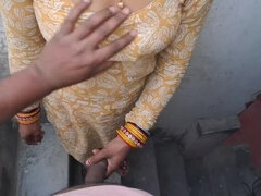 Desi Neighbor Girl Sucks Big Cock in Homemade Blowjob - Cum in Mouth Close-Up