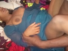 Indian hottie enjoys passionate sex at home