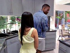 素人, アジア人, 日本人, キッチン, 恥ずかしがりや