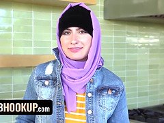 Arab babe Angeline Red hooks up with her stepdad in public and gets plowed hard in hijab