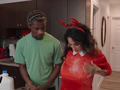 Arschlecken, Grosse titten, Hundestellung, Schwarz, Gesichtssitzen, Milf, Stiefmutter, Flotter dreier