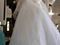 Mariée, Tromperie, Couple, Queue, Robe, Doigter, Chatte, String