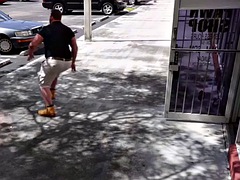 Real pawnshop amateur gay 3some fucked by owners in store