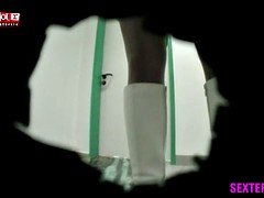Allemand, Adolescente, Sous la jupe, Voyeur