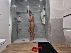 Amateur, Big tits, Blowjob, Hardcore, Latina, Shower, Spanish, Student