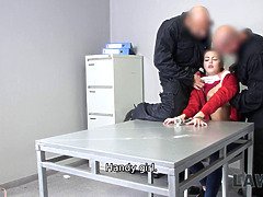 Sucer une bite, Queue, Hd, Police, Polonais, Chatte, Réalité, Plan cul à trois