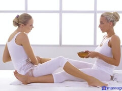 Gros seins, Blonde, Hd, Lesbienne, Massage