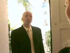 アジア人, 美女, フェラチオ, 顔射, 女子高生