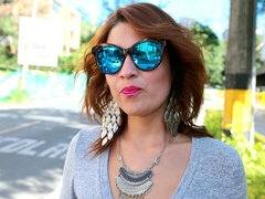 Arsch, Schlampe, Blasen, Braunhaarige, Hundestellung, Handjob, Natürlichen titten, Rasiert