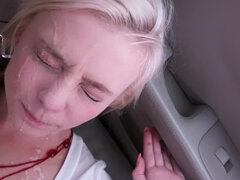 POV car sex with blonde teen Maddy Rose