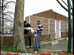 Amateur, Francés, Al aire libre, Voyeur