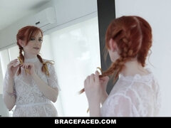 18 jaar, Pijpbeurt, Lul, Hd, Natuurlijke tieten, Roodharige vrouw, Tiener, Tieten likken