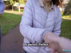 Public Agent Gets Blowjob and Sex from Cheating Spanish Maiden with Tight Pussy