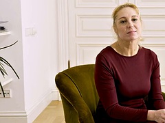 Grosse titten, Blondine, Blasen, Oma, Hardcore, Lingerie, Russisch, Strümpfe