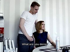 フェラチオ, エロ熟女, 試験, Hd, 熟年, ストッキング, 教師, オッパイの
