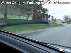 Lilian Black's insane group sex adventure with innocent hitchhiker in the Maturevan