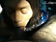 素人, デカチン, 黒人, フェラチオ, チン, 公共, 叫ぶ, フェラする