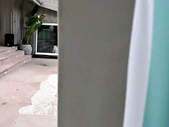 Blonde Eliza Jane gets fucked by a spying neighbors big cock