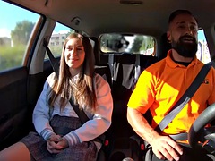 Blasen, Auto, Milf, Im freien, Öffentlich, Realität, Lehrer, Unter dem rock