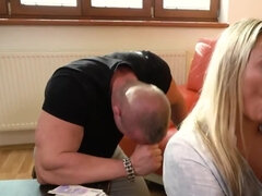 Husband decided to share big-boobied wife with the stranger