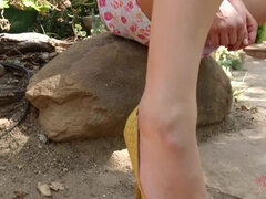 Kont, Grote kont, Lesbisch, Masturbatie, Moeder die ik wil neuken, Buiten, Kut duiken