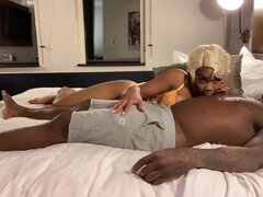 Ebony curvy MILF Ivy gets satisfied by BBC