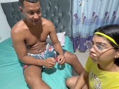 Stepbro caught in taboo affair, big butt shaking
