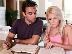 ブロンド, 茶髪の, 女 人男 人, ハードコア, 下着, オマンコ, タトゥー, 三人