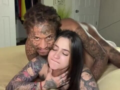 デカパイ, 黒人, 茶髪の, イマラチオ, チン, バック, ハードコア, 自家製