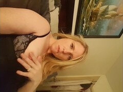 Girl masturbating, big dildo, perfect pink pussy