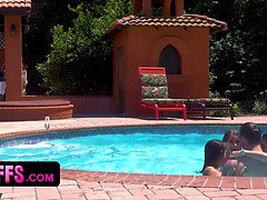 Bruinharig, Kwartet, Hd, Orgie, Buiten, Biljart, Kut duiken, Tiener