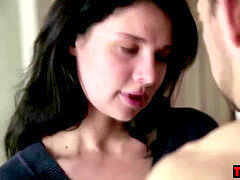 Blowjob, Brunette, Couple, Handjob, Petite, Taboo