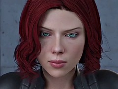 3d, ぽっちゃり, デカパイ, 黒人, 黒人, 赤毛, オッパイの