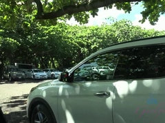 Playa, Coche, Penetracion con dedos, Orgasmo, Al aire libre, Fumando, Chorro, Mojado