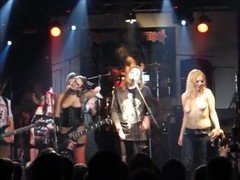 More topless rock chicks on stage