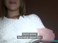 素人, ブロンド, フェラチオ, チン, アウトドア