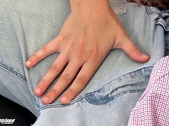 黒人, フェラチオ, 浮気する, 彼女, 異人種間, 怪物, 叫ぶ, オッパイの