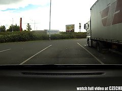 ブロンド, フェラチオ, 車, イく瞬間, チェコ, Hd, 叫ぶ, のぞき