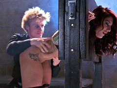 アナル, 緊縛, デカ尻, 茶髪の, 足, ハードコア, 赤毛, 奴隷