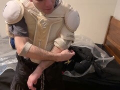 Sadistic bondage and breath play for gay lovers with Strapskinks