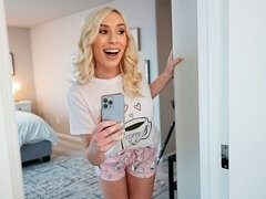 Grosser arsch, Grosser schwanz, Grosse titten, Blondine, Blasen, Hundestellung, Penis, Pov