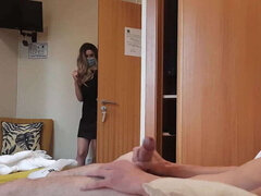 Geschnappt, Schwanz, Flashen, Hotel, Wichsen, Hausmädchen, Öffentlich